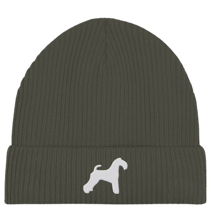 Kerry Blue Terrier-Silhouette - Organic Fisherman Beanie