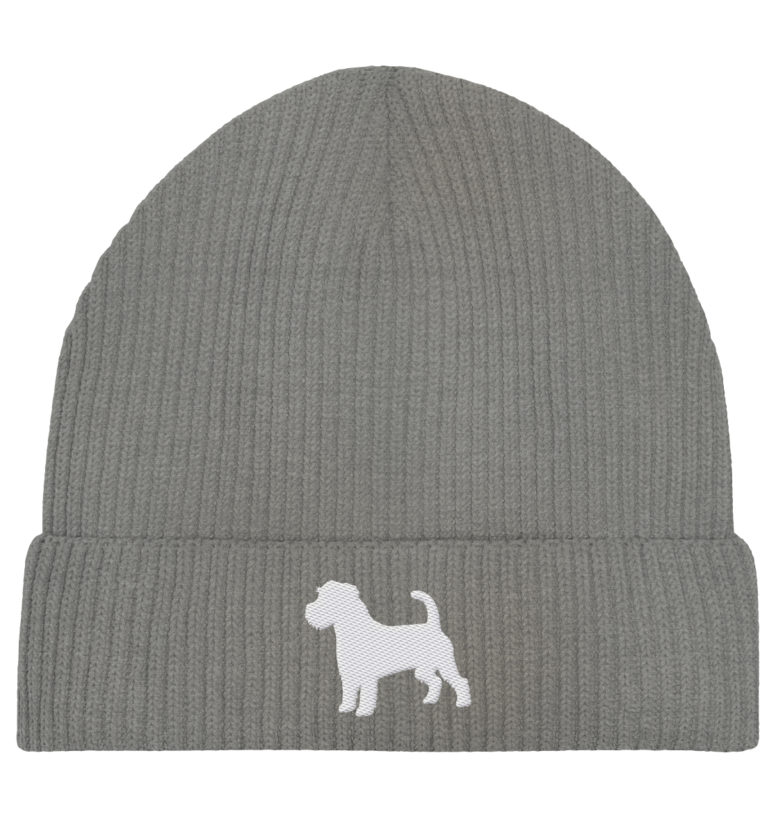 Jack Russell Terrier-Silhouette - Organic Fisherman Beanie