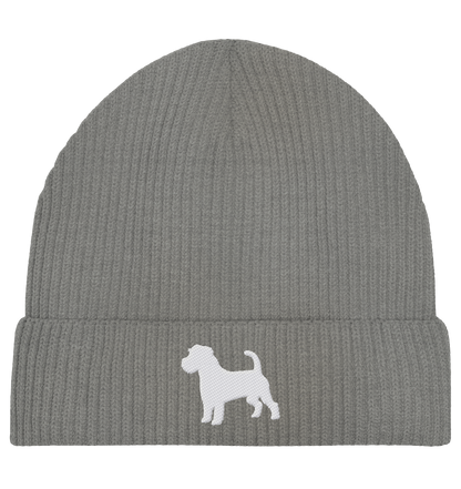 Jack Russell Terrier-Silhouette - Organic Fisherman Beanie