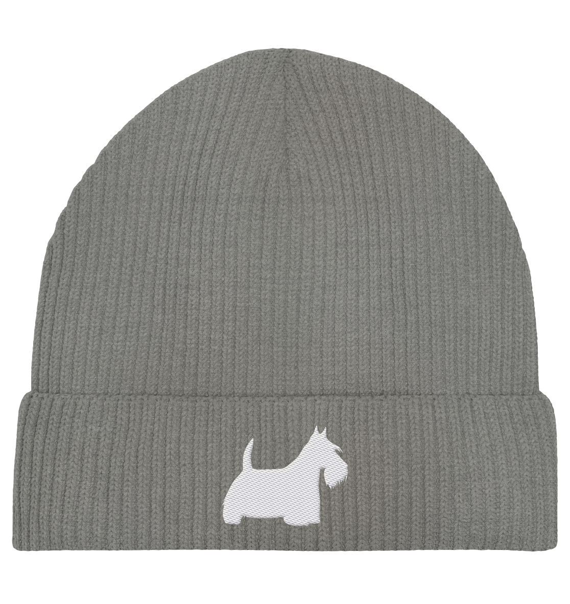 Scottish Terrier-Silhouette - Organic Fisherman Beanie