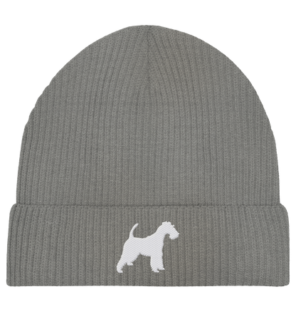 Drahthaar Foxterrier Terrier-Silhouette - Organic Fisherman Beanie