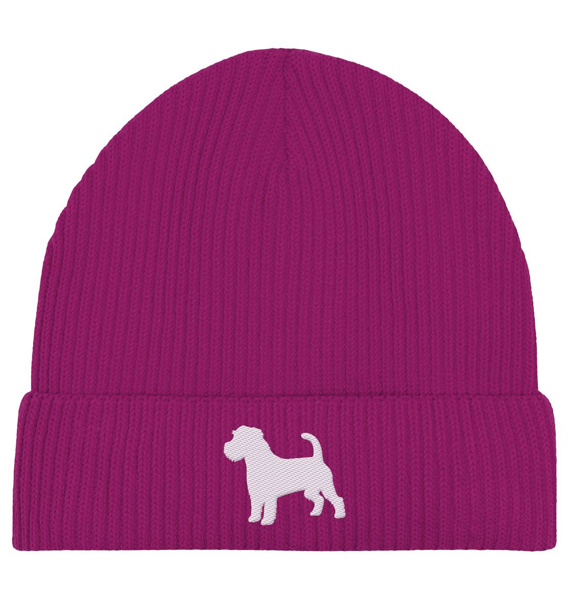 Jack Russell Terrier-Silhouette - Organic Fisherman Beanie