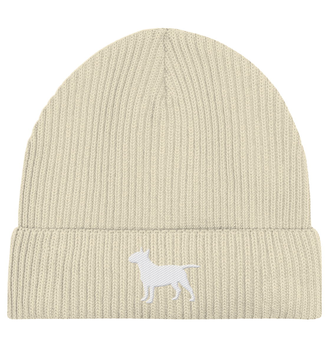 Bull Terrier-Silhouette - Organic Fisherman Beanie