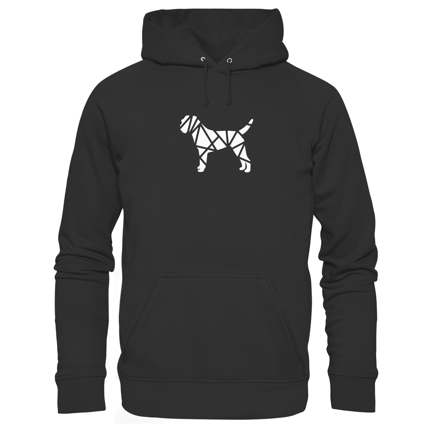 Border Terrier geometrisch - Organic Hoodie