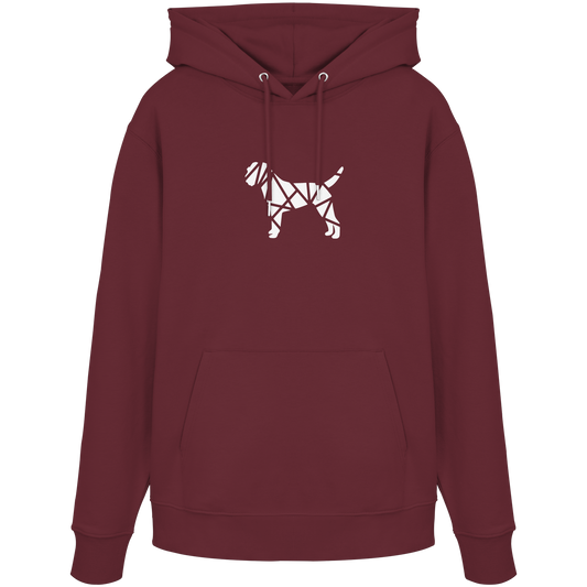 Border Terrier geometrisch - Organic Hoodie