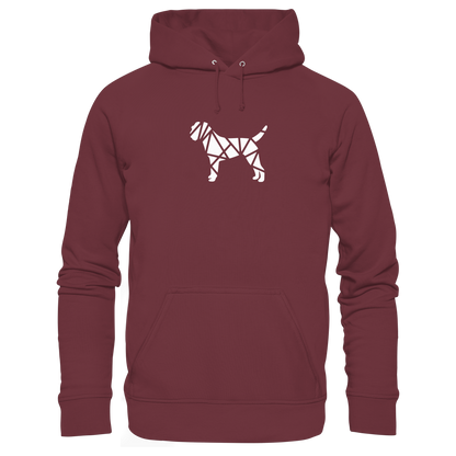 Border Terrier geometrisch - Organic Hoodie
