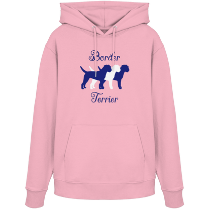 Border Terrier-Trio - Organic Hoodie