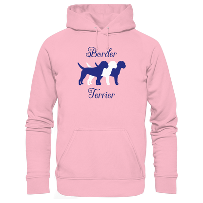 Border Terrier-Trio - Organic Hoodie