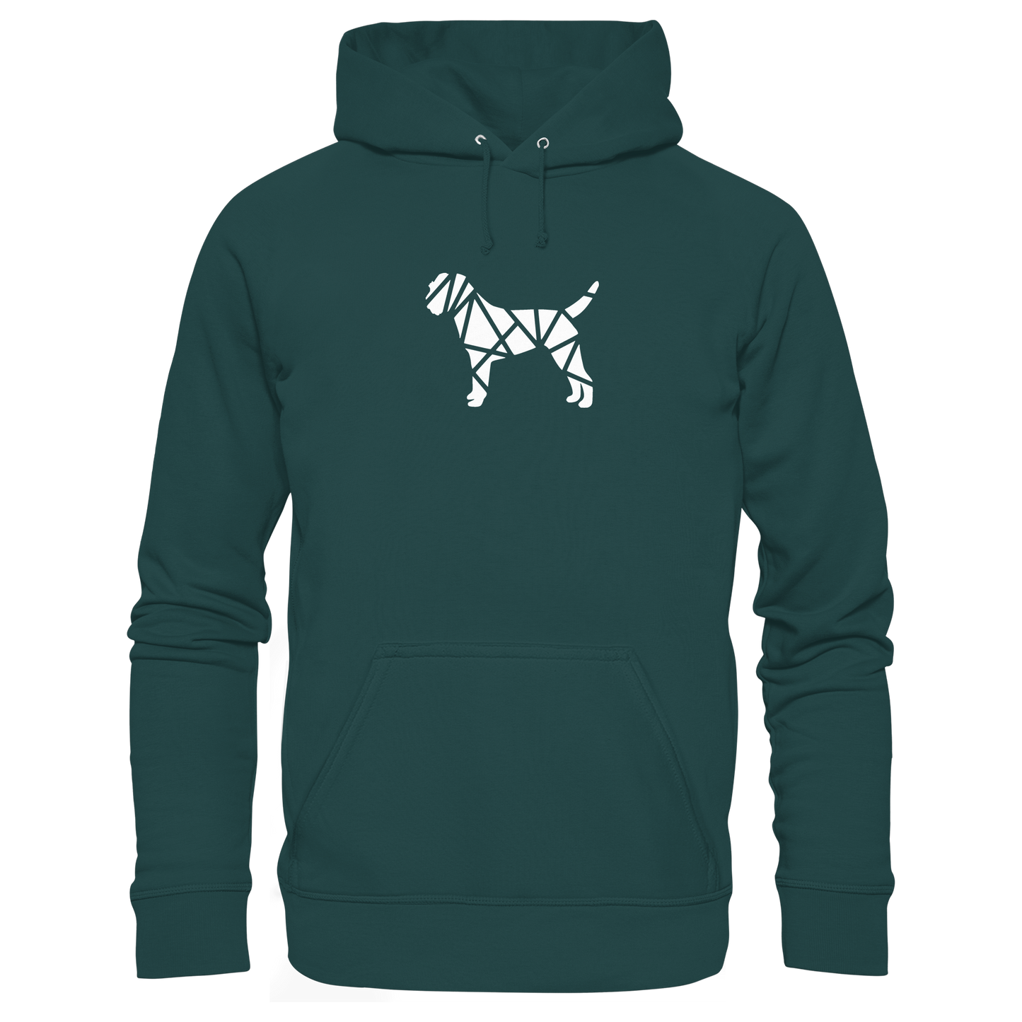 Border Terrier geometrisch - Organic Hoodie