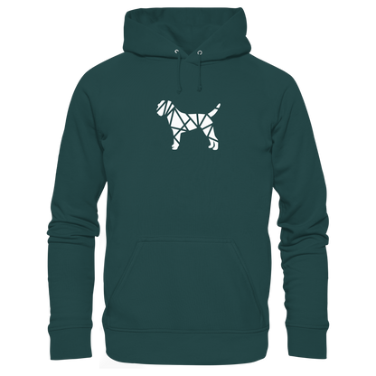 Border Terrier geometrisch - Organic Hoodie