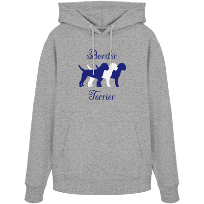 Border Terrier-Trio - Organic Hoodie