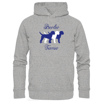Border Terrier-Trio - Organic Hoodie