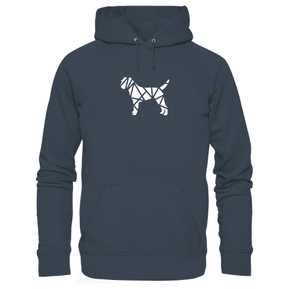 Border Terrier geometrisch - Organic Hoodie