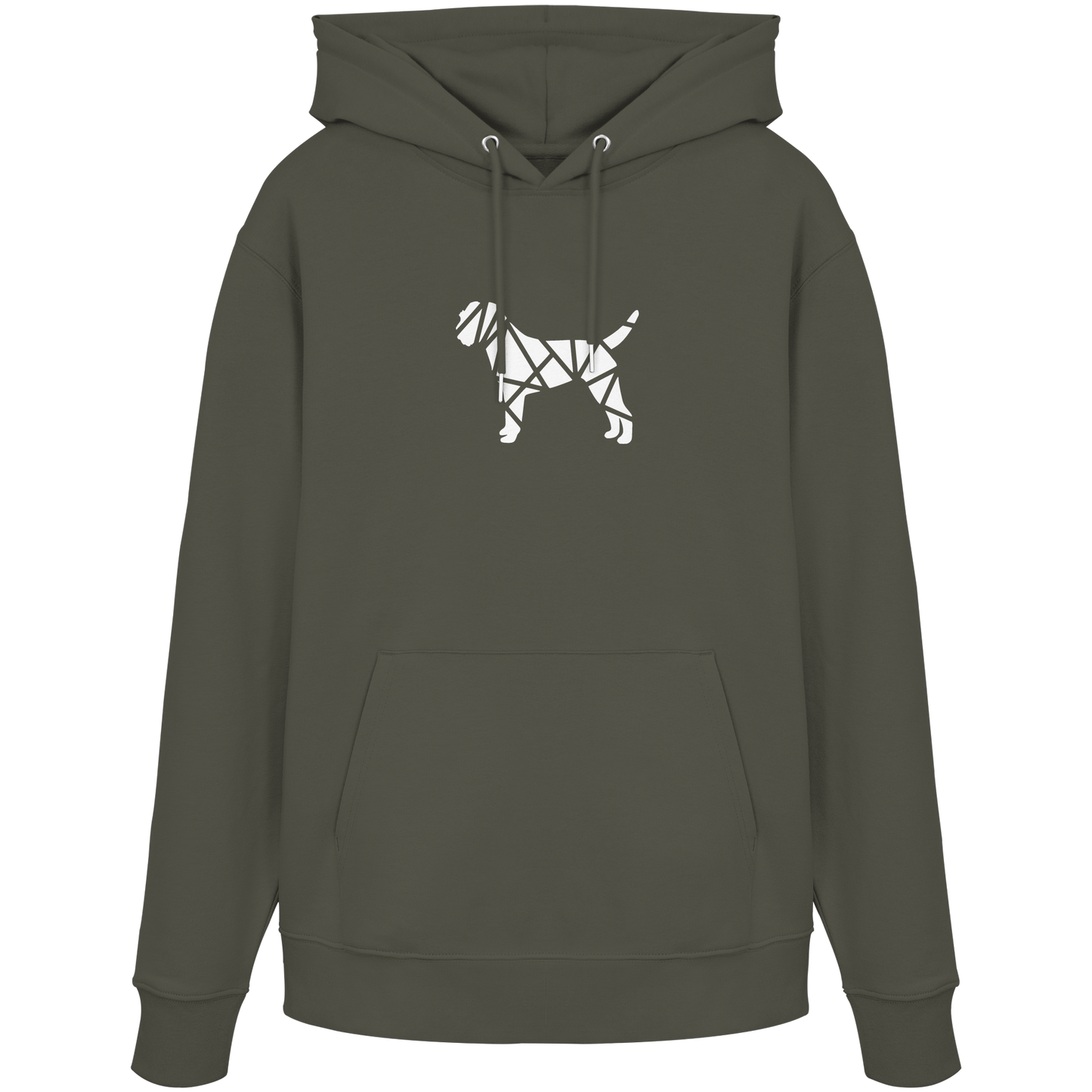 Border Terrier geometrisch - Organic Hoodie