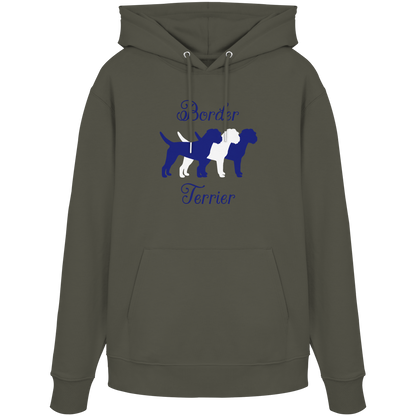 Border Terrier-Trio - Organic Hoodie