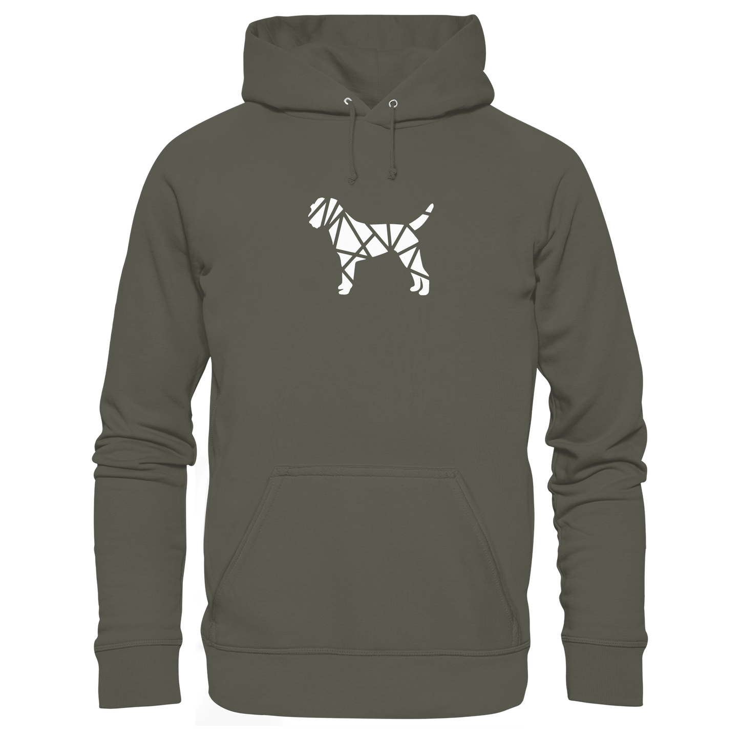 Border Terrier geometrisch - Organic Hoodie