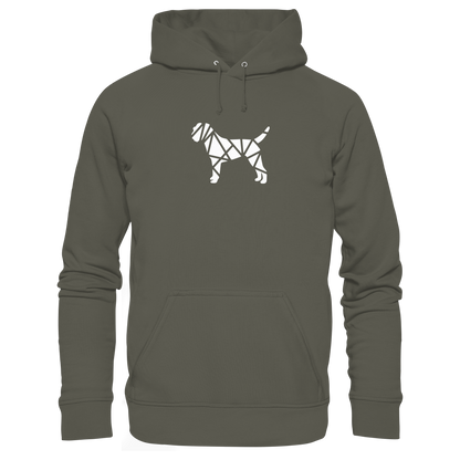 Border Terrier geometrisch - Organic Hoodie