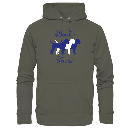 Border Terrier-Trio - Organic Hoodie
