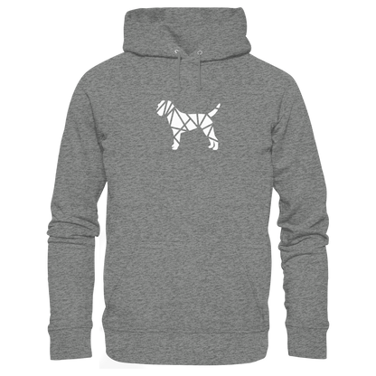 Border Terrier geometrisch - Organic Hoodie