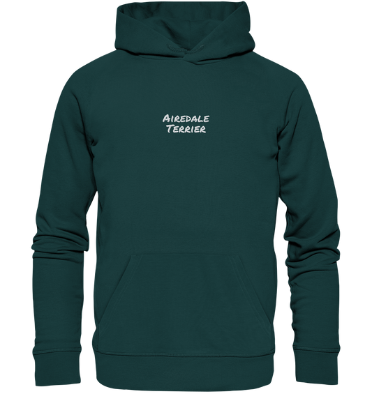 Airedale Terrier - Organic Hoodie (Stick)