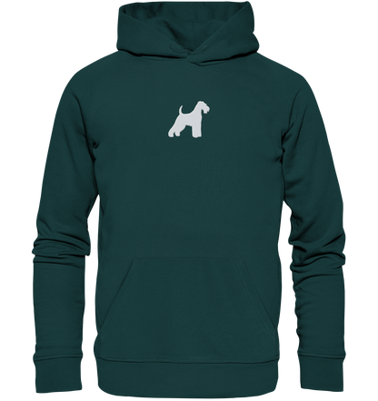 Welsh Terrier-Silhouette - Organic Hoodie (Stick)