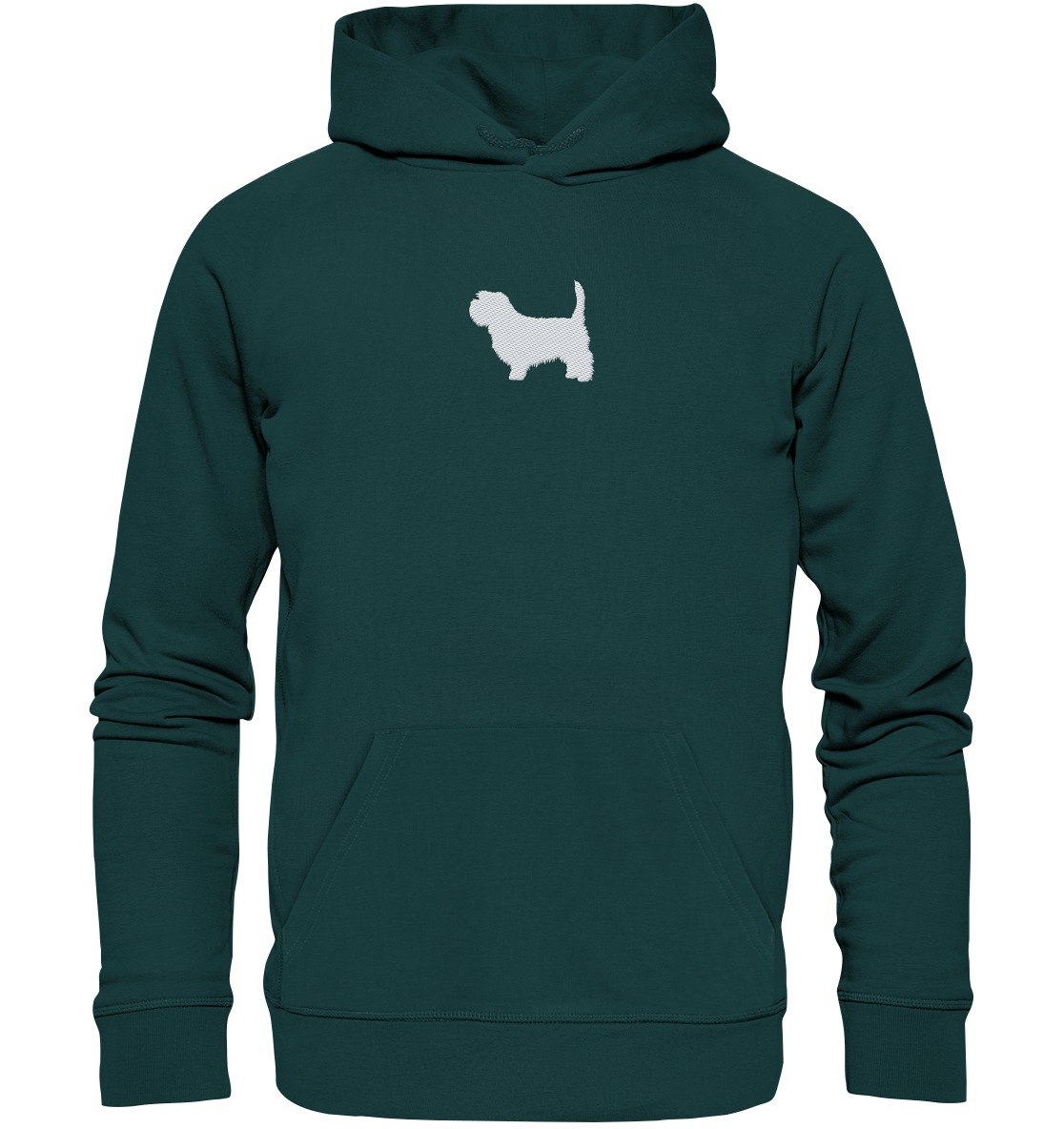Irish Glen of Imaal Terrier-Silhouette - Organic Hoodie (Stick)
