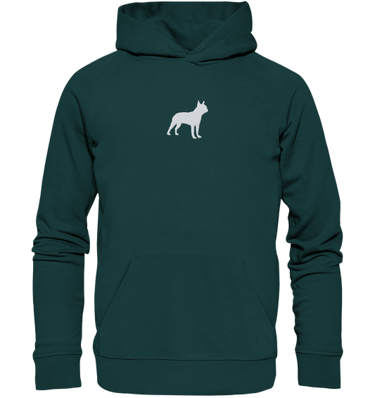 Boston Terrier-Silhouette - Organic Hoodie (Stick)
