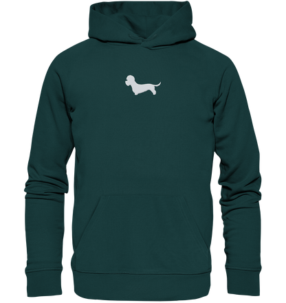 Dandie Dinmont Terrier-Silhouette - Organic Hoodie (Stick)