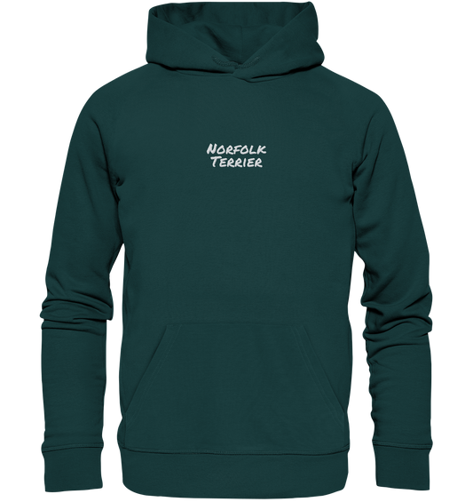 Norfolk Terrier - Organic Hoodie (Stick)