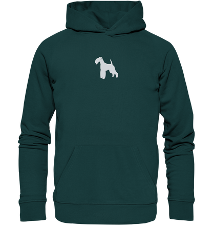 Lakeland Terrier-Silhouette - Organic Hoodie (Stick)