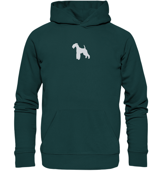 Lakeland Terrier-Silhouette - Organic Hoodie (Stick)