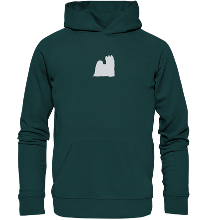 Yorkshire Terrier-Silhouette - Organic Hoodie (Stick)