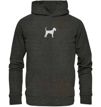 Irish Terrier-Silhouette - Organic Hoodie (Stick)