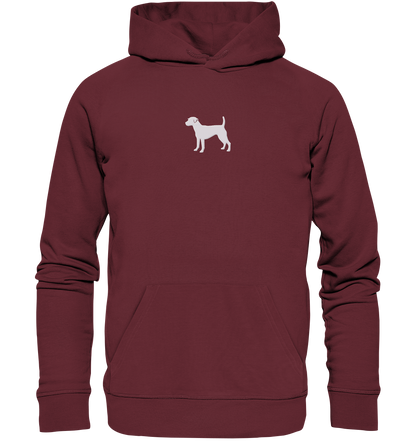 Parson Russell Terrier-Silhouette - Organic Hoodie (Stick)
