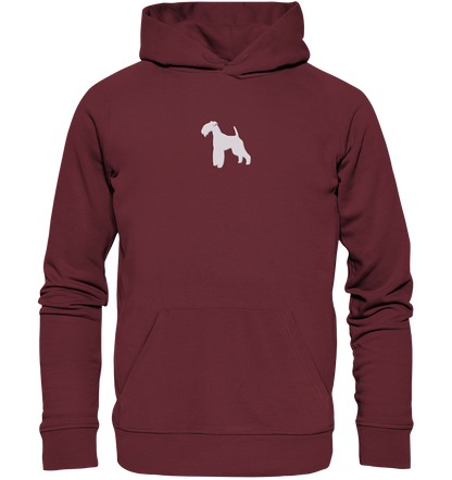 Lakeland Terrier-Silhouette - Organic Hoodie (Stick)