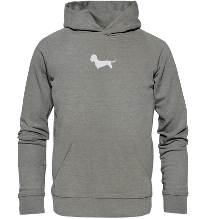 Dandie Dinmont Terrier-Silhouette - Organic Hoodie (Stick)