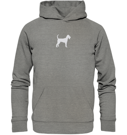 Irish Terrier-Silhouette - Organic Hoodie (Stick)