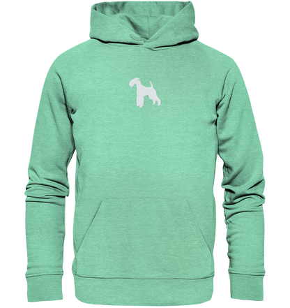 Lakeland Terrier-Silhouette - Organic Hoodie (Stick)