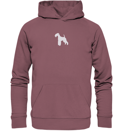 Lakeland Terrier-Silhouette - Organic Hoodie (Stick)