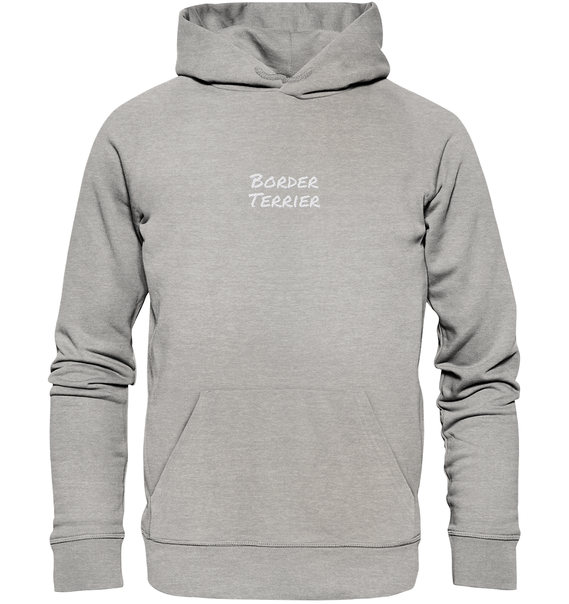 Border Terrier - Organic Hoodie (Stick)