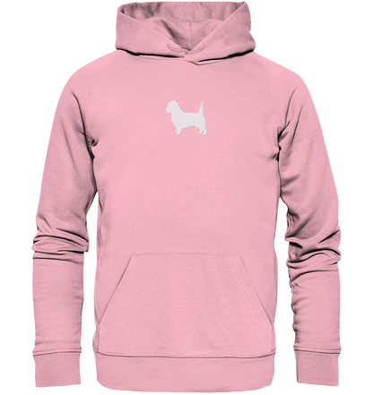 Cairn Terrier-Silhouette - Organic Hoodie (Stick)