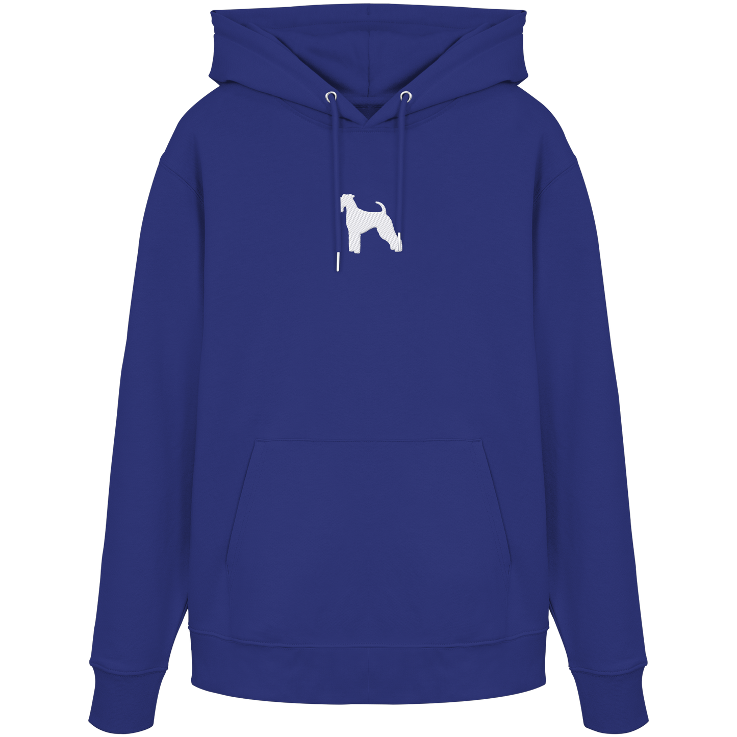 Airedale Terrier-Silhouette - Organic Hoodie (Stick)