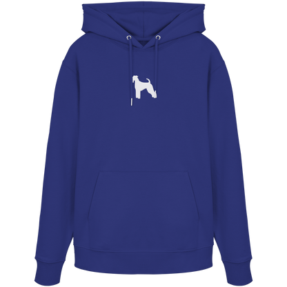Airedale Terrier-Silhouette - Organic Hoodie (Stick)