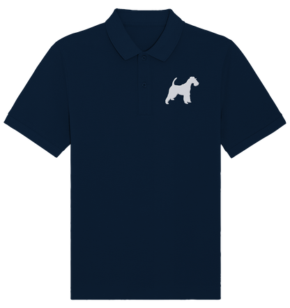 Drahthaar Foxterrier Terrier-Silhouette - Organic Poloshirt (Stick)