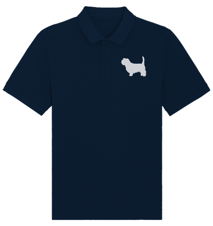 Irish Glen of Imaal Terrier-Silhouette - Organic Poloshirt (Stick)