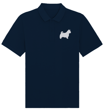 Norwich Terrier-Silhouette - Organic Poloshirt (Stick)