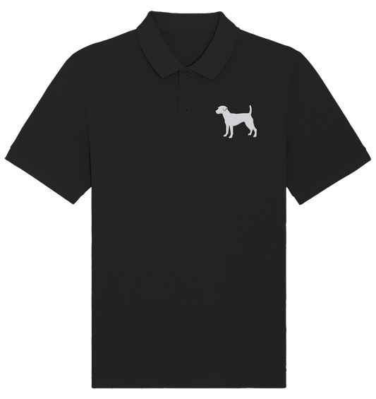 Parson Russell Terrier-Silhouette - Organic Poloshirt (Stick)