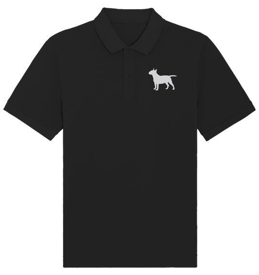 Bull Terrier-Silhouette - Organic Poloshirt (Stick)