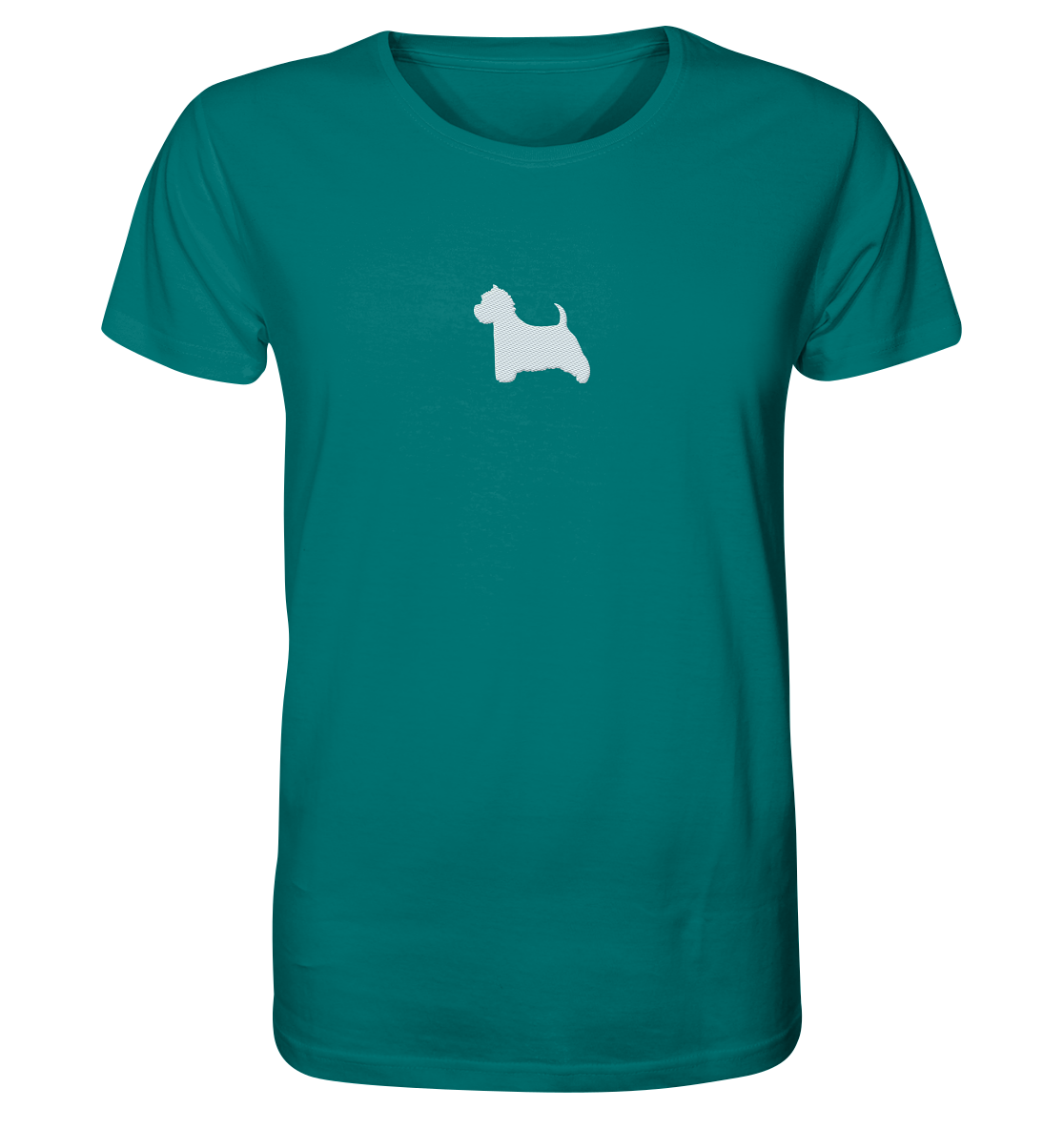 West Highland White Terrier-Silhouette - Organic Shirt (Stick)