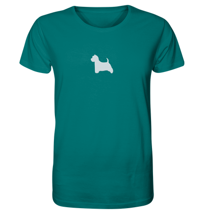 West Highland White Terrier-Silhouette - Organic Shirt (Stick)